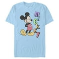 thumbnail image 1 of Men's Mickey & Friends Playful Graphic Tee Light Blue Small, 1 of 4