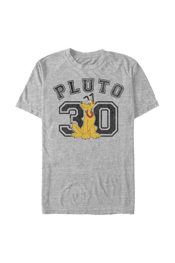 Men's Mickey & Friends Pluto 30  Graphic Tee Athletic Heather Small