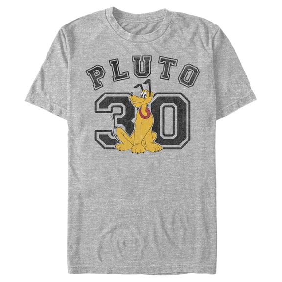 Men's Mickey & Friends Pluto 30 Graphic Tee Athletic Heather Small