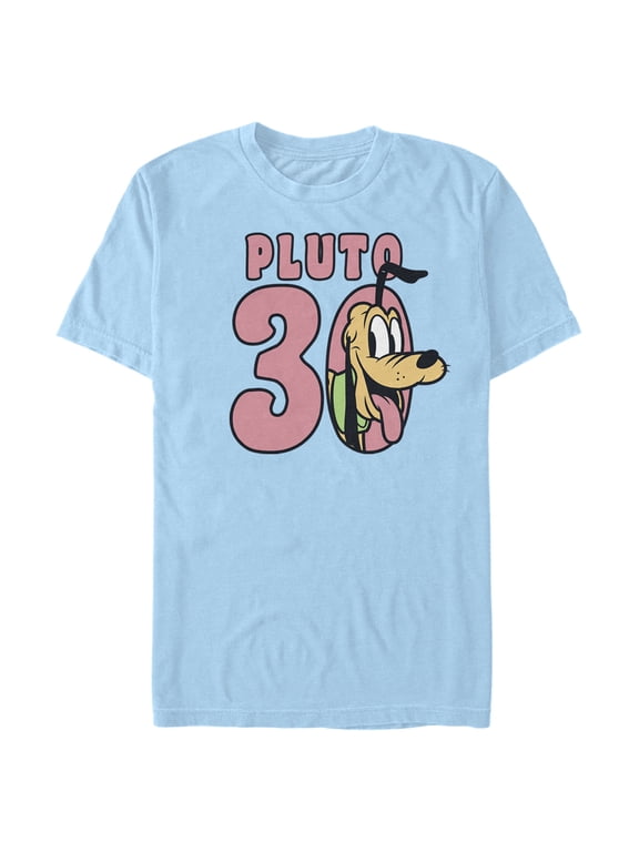 Men's Mickey & Friends Pluto Graphic Tee Light Blue Large