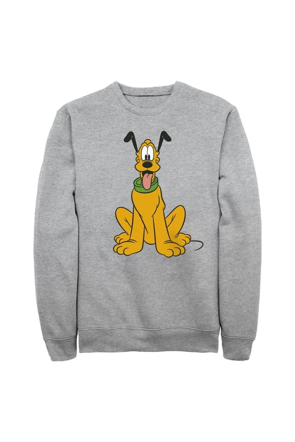 Men's Mickey & Friends Pluto Perked Dog Ears  Sweatshirt