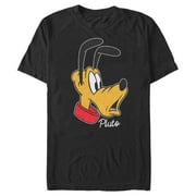 Mens Mickey & Friends Pluto Portrait Graphic Tee Black X Large