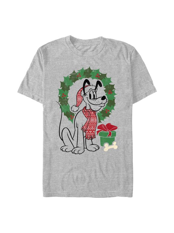 Men's Mickey & Friends Pluto Warm Scarf Graphic T-Shirt