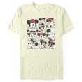 thumbnail image 1 of Men's Mickey & Friends Poses Photo Grid  Graphic Tee Beige Small, 1 of 4