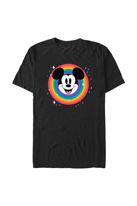 Men's Mickey & Friends Rainbow Circle Graphic T-Shirt