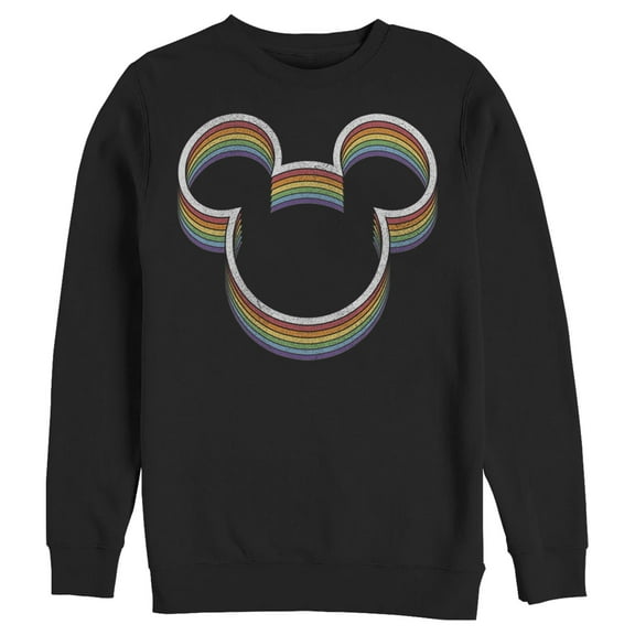 Men's Mickey & Friends Rainbow Logo  Sweatshirt