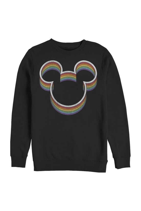 Men's Mickey & Friends Rainbow Logo Sweatshirt