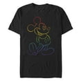 thumbnail image 1 of Men's Mickey & Friends Rainbow Mickey Mouse Outline  Graphic T-Shirt, 1 of 4
