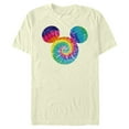 thumbnail image 1 of Men's Mickey & Friends Rainbow Tie-Dye Mickey Mouse Logo  Graphic Tee Beige 3X Large, 1 of 4