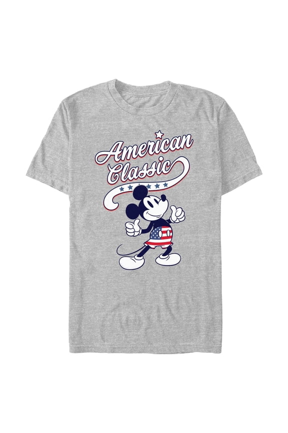 Men's Mickey & Friends Retro American Classic Graphic T-Shirt