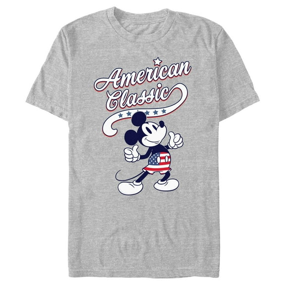 Men's Mickey & Friends Retro American Classic Graphic T-Shirt