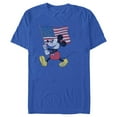 thumbnail image 1 of Men's Mickey & Friends Retro American Flag March  Graphic T-Shirt, 1 of 4