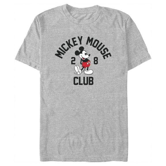 Men's Mickey & Friends Retro Cartoon 28 Club  Graphic Tee Athletic Heather Medium