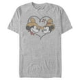 thumbnail image 1 of Men's Mickey & Friends Retro Cowboy Lovers Graphic Tee Athletic Heather Medium, 1 of 5