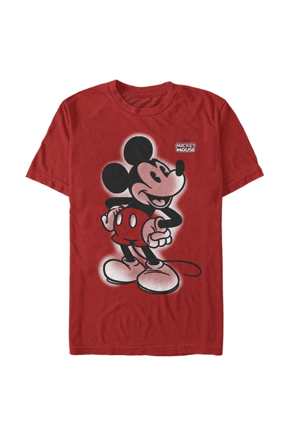 Men's Mickey & Friends Retro Graffiti Graphic Tee Red 2X Large