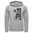 thumbnail image 1 of Men's Mickey & Friends Retro Leaning  Pull Over Hoodie Athletic Heather Medium, 1 of 4
