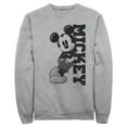 thumbnail image 1 of Men's Mickey & Friends Retro Leaning  Sweatshirt Athletic Heather Medium, 1 of 4