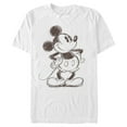 thumbnail image 1 of Men's Mickey & Friends Retro Mickey Mouse Sketch Graphic Tee White Small, 1 of 4
