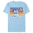 thumbnail image 1 of Men's Mickey & Friends Retro Pluto and Mickey Mouse  Graphic Tee Light Blue Medium, 1 of 4