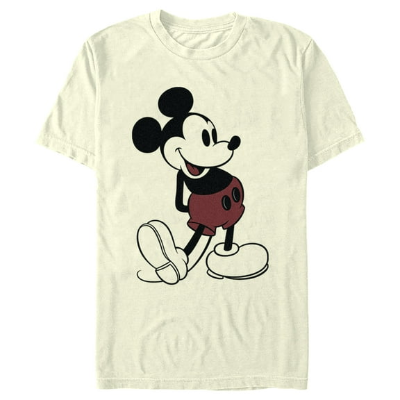 Men's Mickey & Friends Retro Portrait  Graphic Tee Beige 3X Large