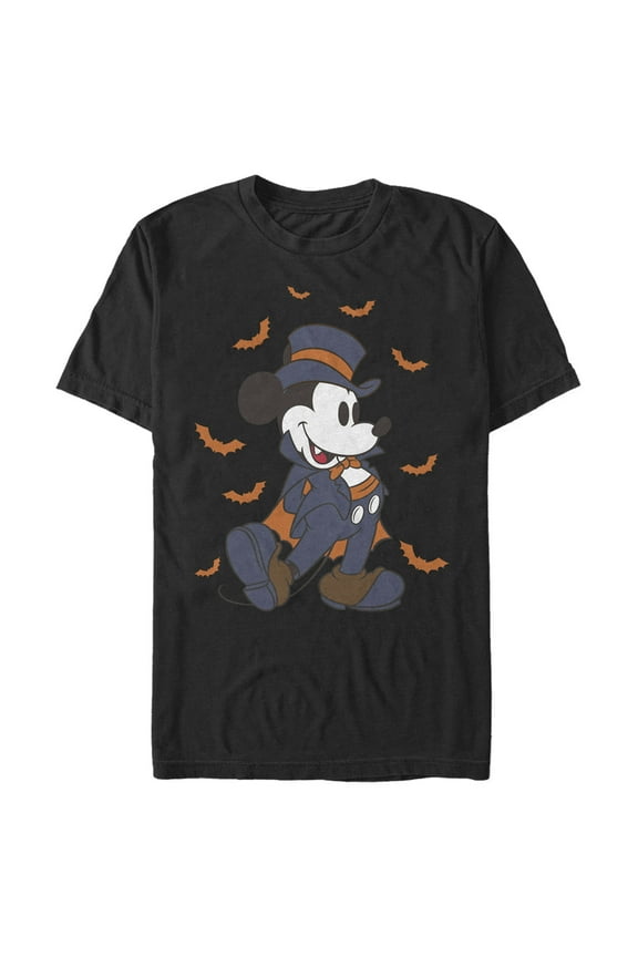 Men's Mickey & Friends Retro Vampire Graphic Tee Black 2X Large
