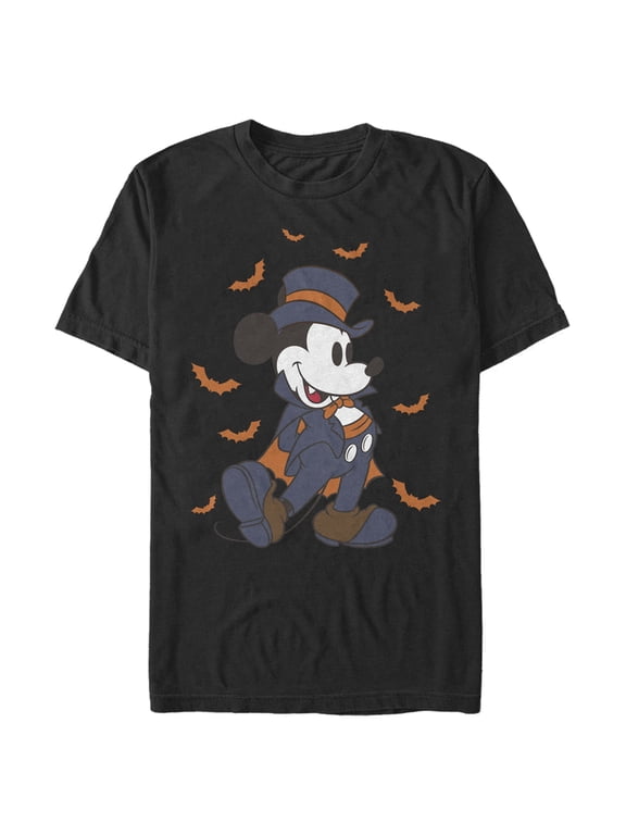 Men's Mickey & Friends Retro Vampire Graphic Tee Black X Large