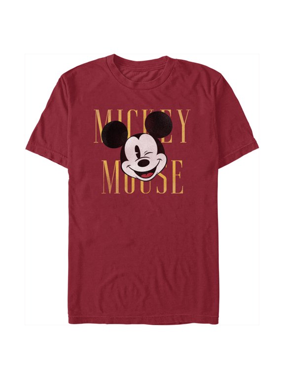 Men's Mickey & Friends Retro Wink Graphic Tee Cardinal Small