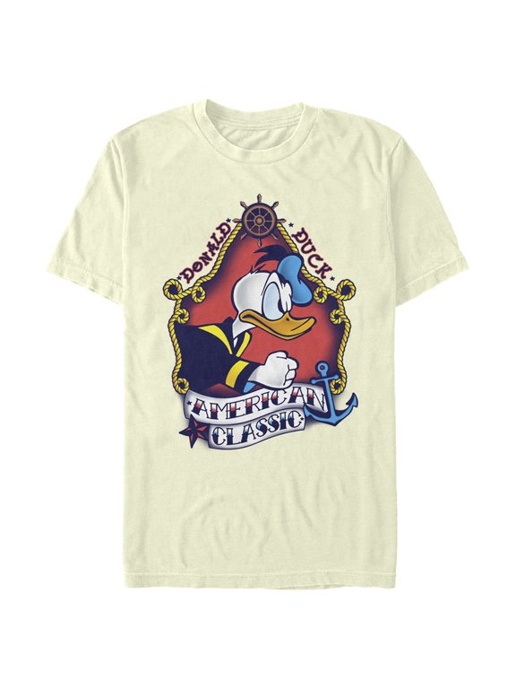 Men's Mickey & Friends Sailor Donald Graphic Tee Beige Large