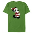 thumbnail image 1 of Men's Mickey & Friends Santa Mickey Graphic Tee Kelly Green Medium, 1 of 5