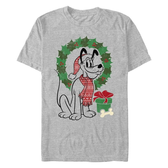 Men's Mickey & Friends Shamrock Pluto Bow Tie  Graphic T-Shirt