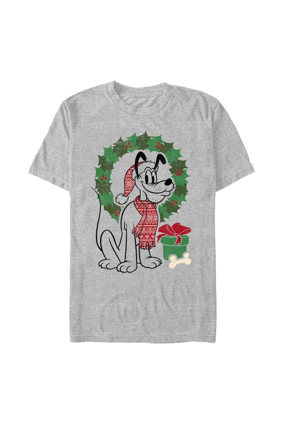 Men's Mickey & Friends Shamrock Pluto Bow Tie Graphic T-Shirt