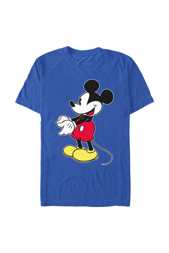 Men's Mickey & Friends Side Profile Mickey Graphic Tee Royal Blue X Large