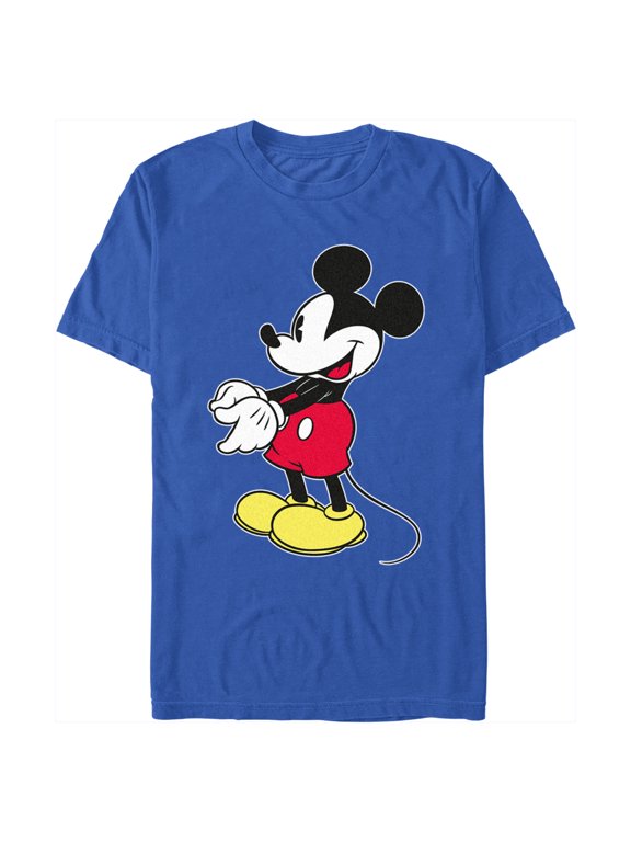 Men's Mickey & Friends Side Profile Mickey Graphic Tee Royal Blue X Large
