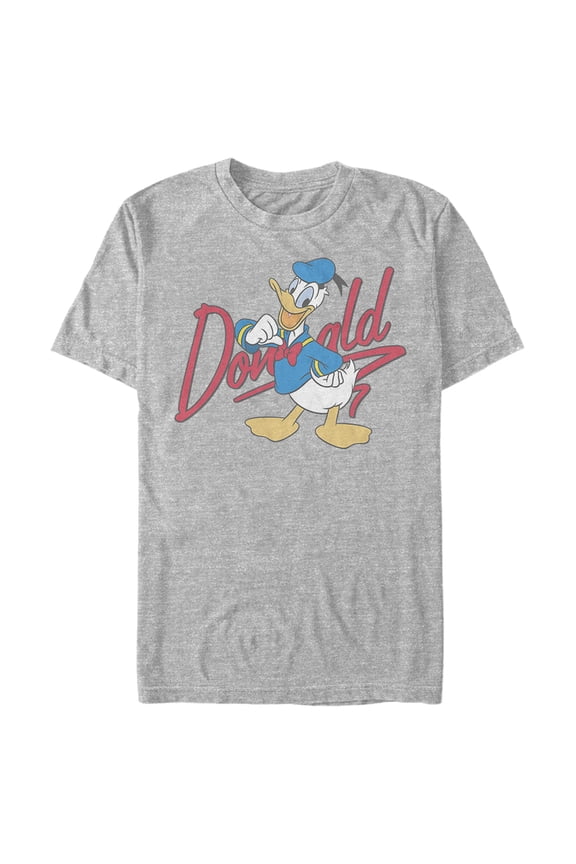 Men's Mickey & Friends Signed by Donald Graphic Tee Athletic Heather 3X Large