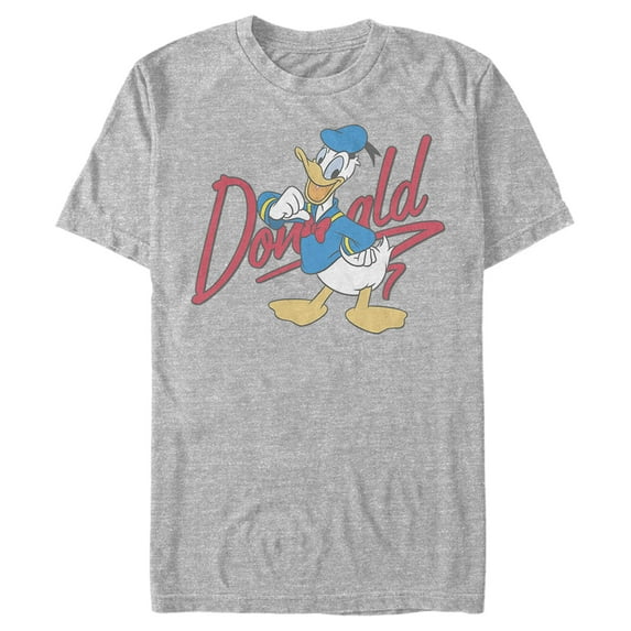 Men's Mickey & Friends Signed by Donald Graphic Tee Athletic Heather Small