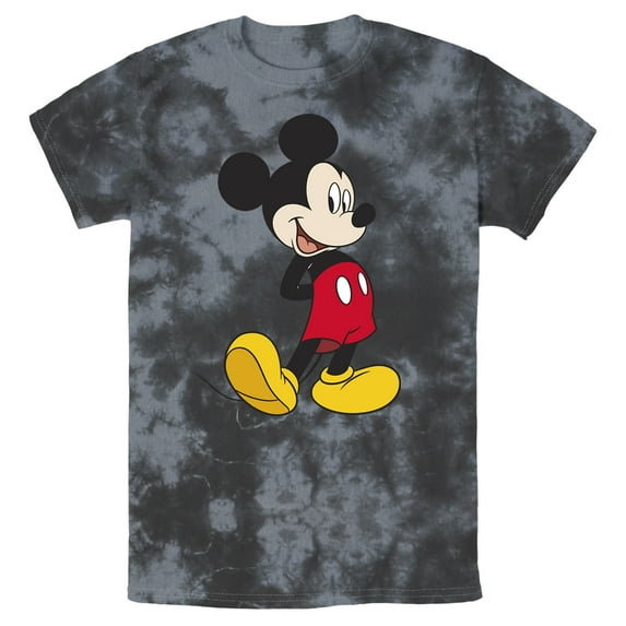 Men's Mickey & Friends Smiling Mickey Mouse Portrait Graphic Tee Black/Charcoal Small