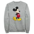 thumbnail image 1 of Men's Mickey & Friends Smiling Mickey Mouse Portrait Sweatshirt Athletic Heather Large, 1 of 4