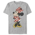 thumbnail image 1 of Men's Mickey & Friends Smiling Minnie Mouse Portrait  Graphic Tee Athletic Heather 2X Large, 1 of 5