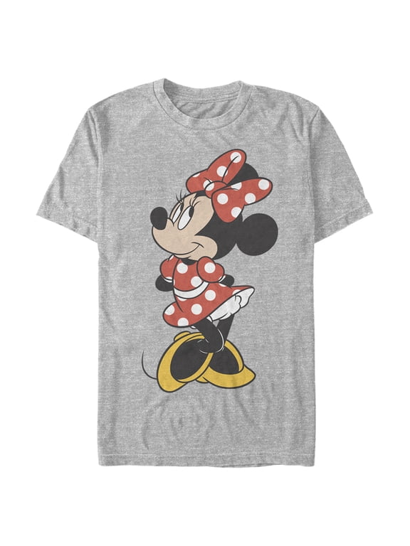 Men's Mickey & Friends Smiling Minnie Mouse Portrait Graphic Tee Athletic Heather 2X Large