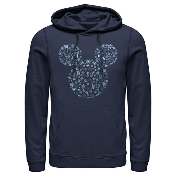 Men's Mickey & Friends Snowflake Silhouette Pull Over Hoodie