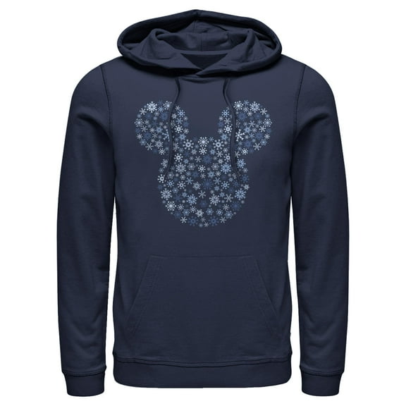 Men's Mickey & Friends Snowflake Silhouette  Pull Over Hoodie
