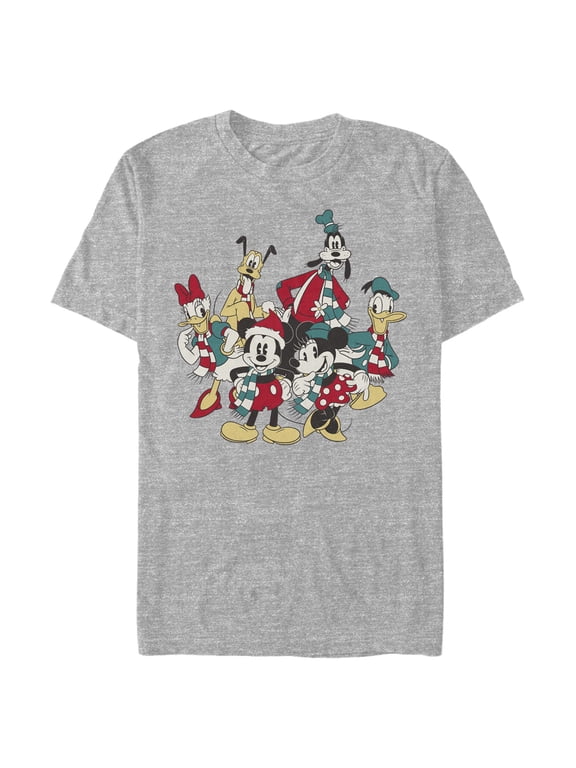 Men's Mickey & Friends The Gangs Together For Holiday Graphic T-Shirt
