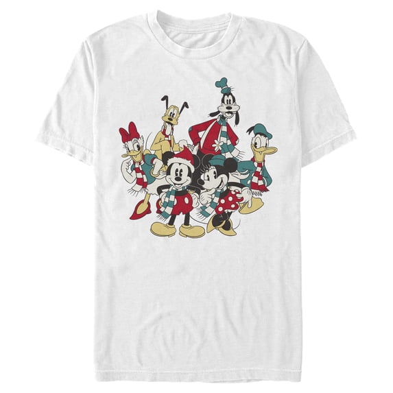 Men's Mickey & Friends The Gangs Together For Holiday Graphic T-Shirt