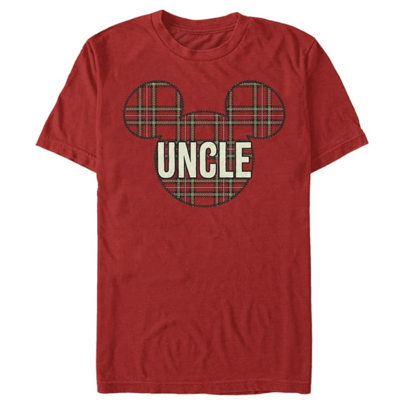 Men's Mickey & Friends Uncle Plain Print  Graphic T-Shirt
