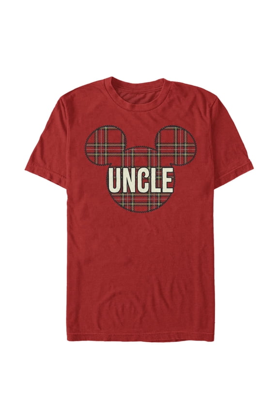 Men's Mickey & Friends Uncle Plain Print Graphic T-Shirt