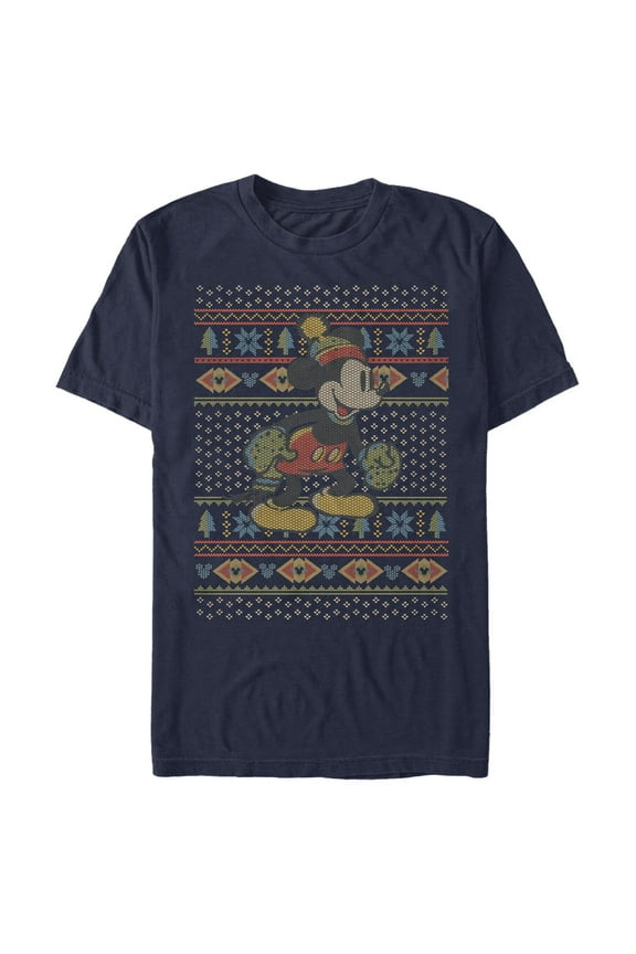 Men's Mickey & Friends Vintage Winter Sweater  Graphic T-Shirt