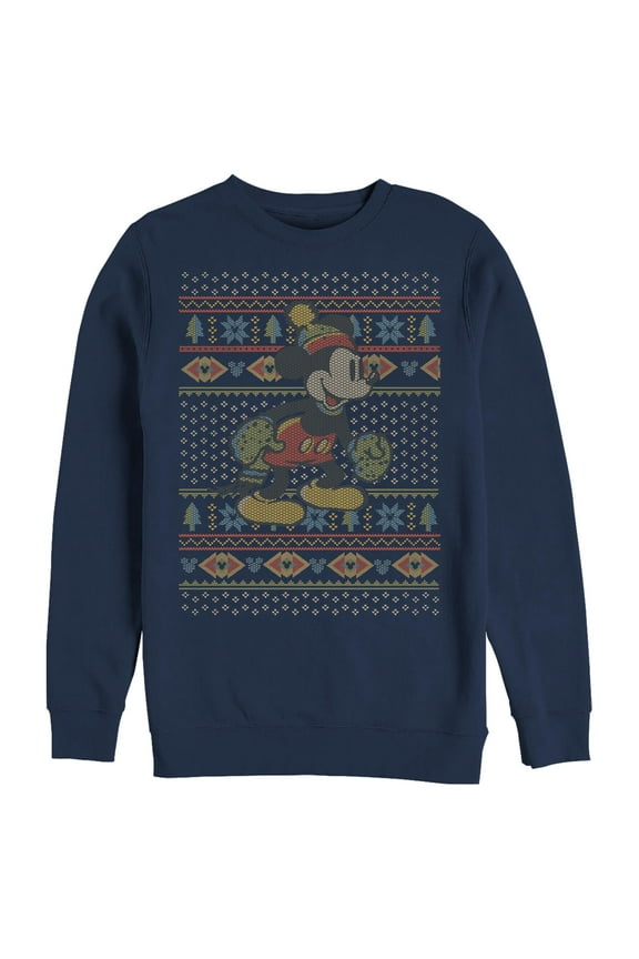 Men's Mickey & Friends Vintage Winter Sweater Sweatshirt