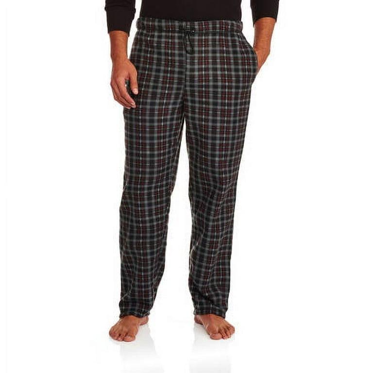 Men's Micro Fleece Sleep Pants with Bungy Cord - Walmart.com