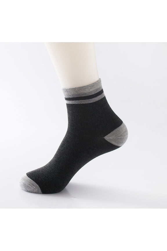 Men's Mid-Calf Socks For Fall And Winter Thickened Warm Crew Socks For Business Casual And Sports Use Breathable Moisture Wicking Comfort Fit Daily Work Office Gym Athletic Wear Durable Pack(Black)