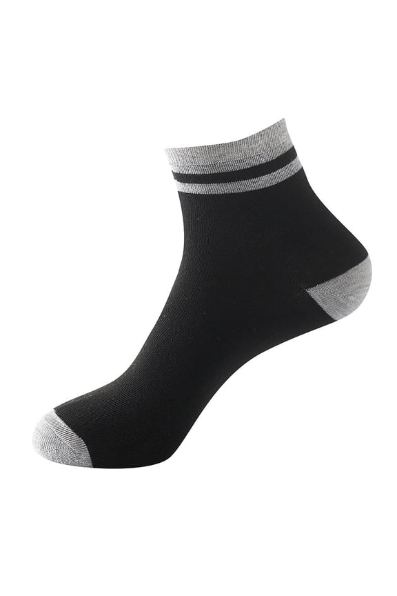 Men's Mid-Calf Socks for Fall and Winter Business Casual Sports Use Thermal Comfortable Dress Socks in Black